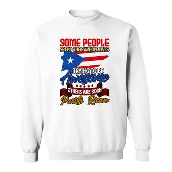 Funny Puerto Rican Ancestry Puerto Rico Pride Sweatshirt | Mazezy