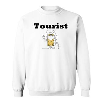 Funny Tourist For Men Women Teens Kids Boys Girls Sweatshirt | Mazezy