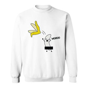 Funny Vegan Gift For Vegans Banana Sweatshirt | Mazezy