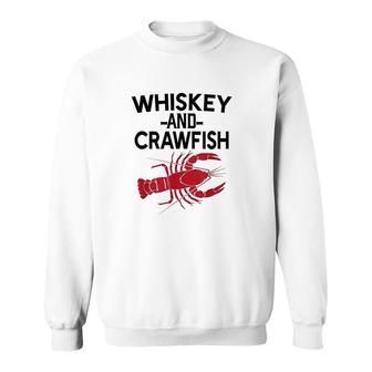 Funny Whiskey And Crawfish Sweatshirt | Mazezy