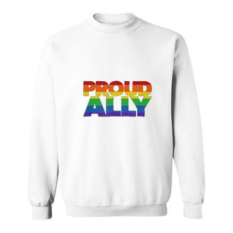 Gay Pride Ally Lgbt Friends Proud Ally Sweatshirt | Mazezy