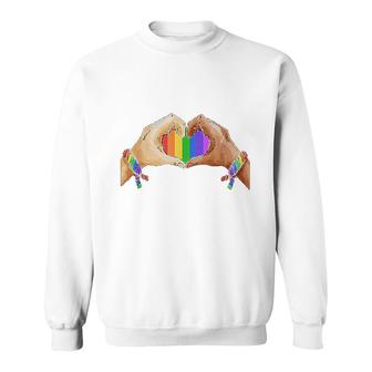 Gay Pride Lgbt Rainbow Flag Sweatshirt | Mazezy
