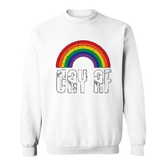 Gay Pride Rainbow Flag Gift Sweatshirt | Mazezy