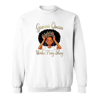 Gemini Queens Are Born In May 21 June 21 Sweatshirt | Mazezy