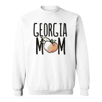 Georgia Mom Peach Cute Georgian Mother's Day Tee Sweatshirt | Mazezy