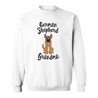 German Shepherd Grandma Pawma Dog Grandparents Grand Maw Sweatshirt | Mazezy