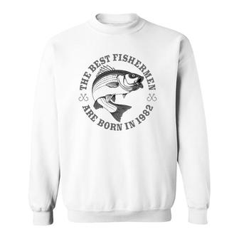 Gift For 39 Years Old Fisherman Fishing 1982 39Th Birthday Sweatshirt | Mazezy