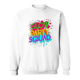 Glow Party Squad Funny Sweatshirt | Mazezy