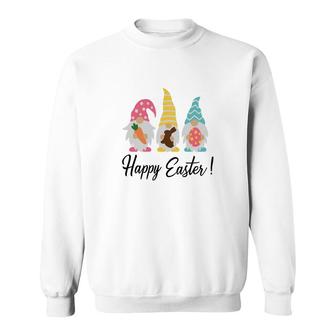 Gnome Easter Day Happy Happy Easter Day Color Gnome Sweatshirt - Thegiftio UK