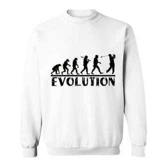 Golf Evolution Funny Golfer Sweatshirt | Mazezy