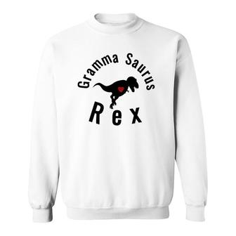 Grammasaurus Rex Cute Dinosaur Grandma Sweatshirt | Mazezy