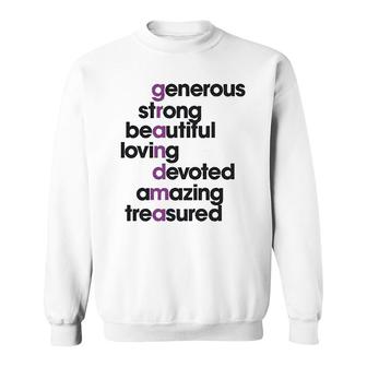 Grandma Letters Sweatshirt | Mazezy