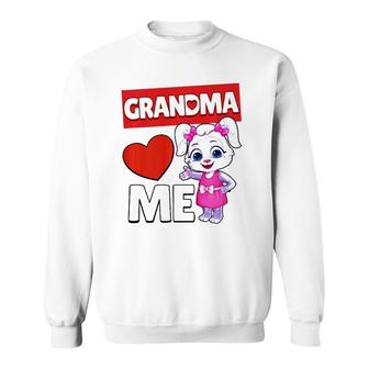 Grandma Loves Me Premium Gift Sweatshirt | Mazezy