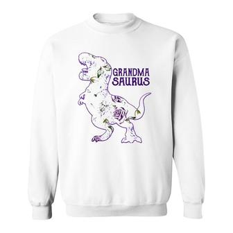 Grandmasaurus Dinosaur Mother's Day Great Grandmother Theme Sweatshirt | Mazezy