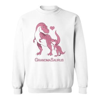 Grandmasaurus Grammy & Baby Girlrex Dinosaurs Sweatshirt | Mazezy