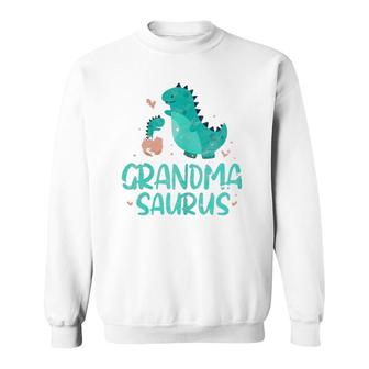 Grandmasaurus Grandma Saurus Dinosaur Funny Grandmother Sweatshirt | Mazezy