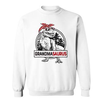 Grandmasaurusrex Dinosaur Grandma Saurus Mother's Family Sweatshirt | Mazezy