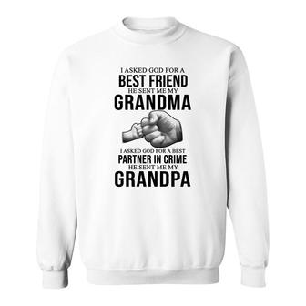 Grandpa Partner In Crime Sweatshirt | Mazezy