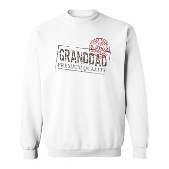 Graphic 365 Granddad Grandpa Vintage Est 2020 Men Gift Sweatshirt | Mazezy