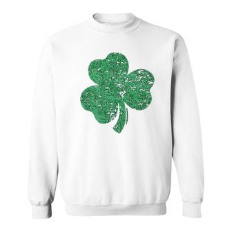 Green Shamrock Saint Patricks Day Sweatshirt | Mazezy
