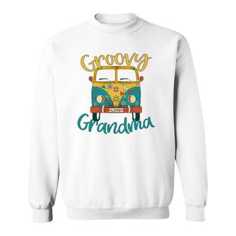 Groovy Grandma Retro Mother's Day Sweatshirt | Mazezy