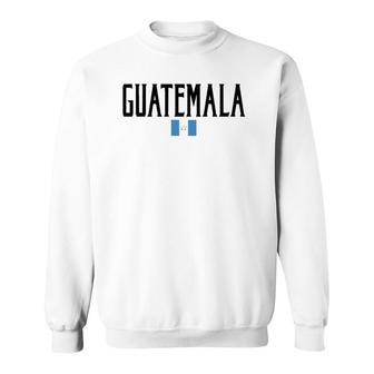 Guatemala Flag Vintage Black Text Sweatshirt | Mazezy