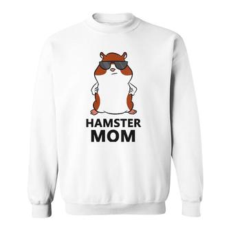 Hamster Mom Funny Hamster Mama V-Neck Sweatshirt | Mazezy