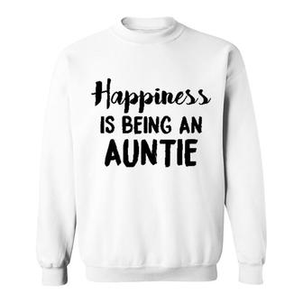 Happiness Is Being An Auntie Funny Sweatshirt | Mazezy
