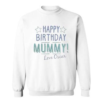 Happy Birthday Mummy Personalised Baby Funny Gift Cute Mothers Day Sweatshirt - Seseable