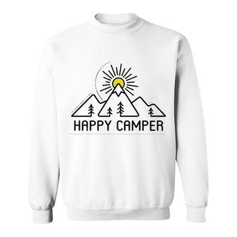 Happy Camper Sunshining Mountain Sweatshirt | Mazezy