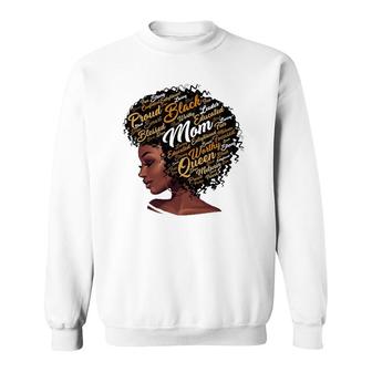 Happy Mother’S Day Black Mom Queen Afro African Woman Sweatshirt | Mazezy