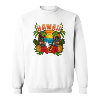 Hawaii Vacation Surfing Diving Beach Hawaiian Souvenirs Sweatshirt | Mazezy
