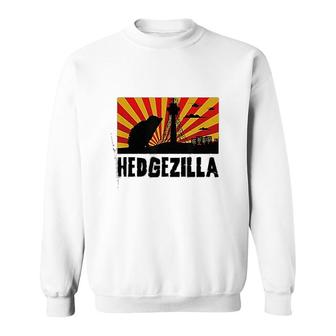 Hedgehog Graphic Hedgezilla New Sweatshirt | Mazezy
