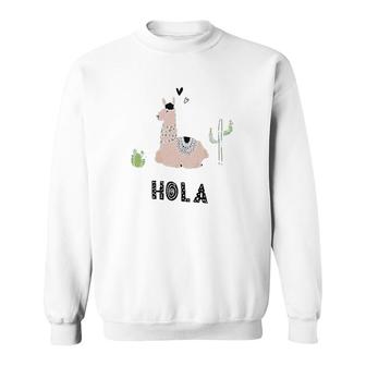 Hello Alpaca Summer Funny Sweatshirt | Mazezy