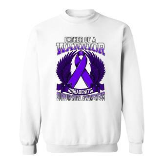 Hidradenitis Suppurativa Awareness Father Support Ribbon Sweatshirt | Mazezy