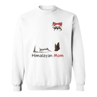 Himalayan Mom Retro Mother's Day Gift Idea Mum Cat Owner Sweatshirt | Mazezy