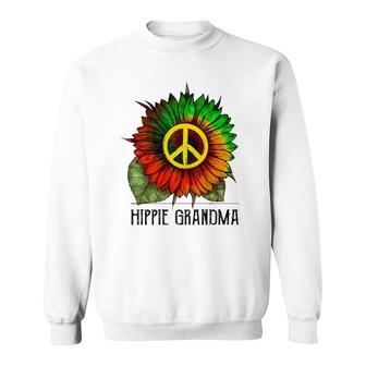 Hippie Grandma Sunflower Gift For Mother's Day Sweatshirt | Mazezy