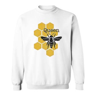 Honeycomb Queen Bee Sweatshirt | Mazezy
