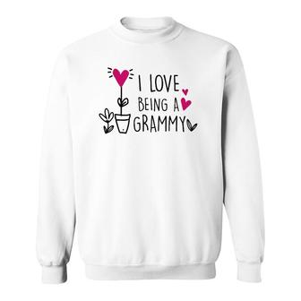 I Love Being A Grammy Inspirational Grandma Mother's Day Sweatshirt | Mazezy DE