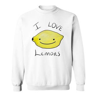 I Love Lemons Cute For Girlfriend Boyfriend Sweatshirt | Mazezy