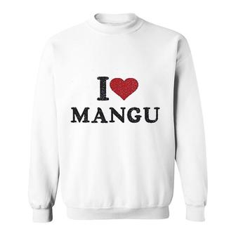 I Love Mangu Dominican Love Heart Sweatshirt | Mazezy