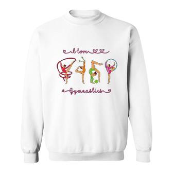 I Love Rhythmic Gymnastics Sweatshirt | Mazezy