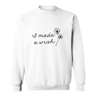 I Made A Wish First Time Mother's Day Dandelion Vintage Sweatshirt | Mazezy