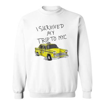 I Survived My Trip To Nyc I Love Nyc New York Sweatshirt - Thegiftio UK