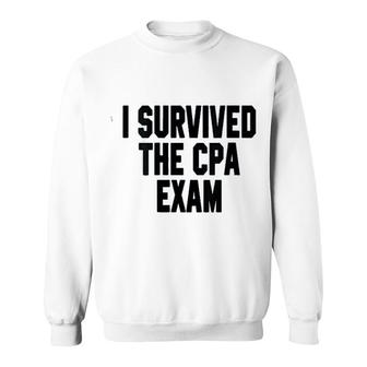 I Survived The Cpa Exam Accounting Sweatshirt | Mazezy