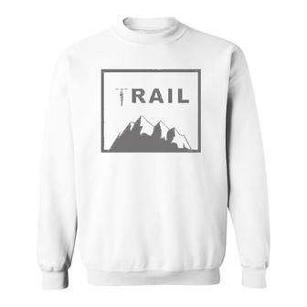 I'd Rather Be On A Trail Mtb Mountain Bike Sweatshirt | Mazezy