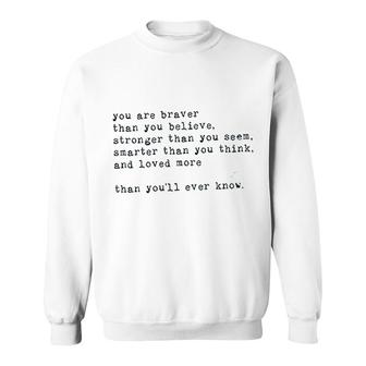 Inspirational Quotes Letter Printing Sweatshirt | Mazezy