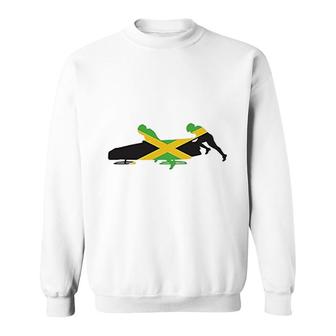 Jamaica Bobsled Team Bobsleigh Flag Sweatshirt | Mazezy