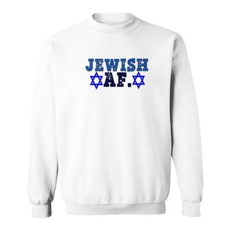 Jewish Af Funny Jew Israel Star Of David Gift Sweatshirt - Thegiftio UK