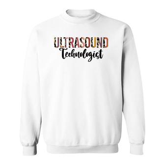 Jrrv Funny Leopard Ultrasound Technologist Tech Hospital Sweatshirt | Mazezy